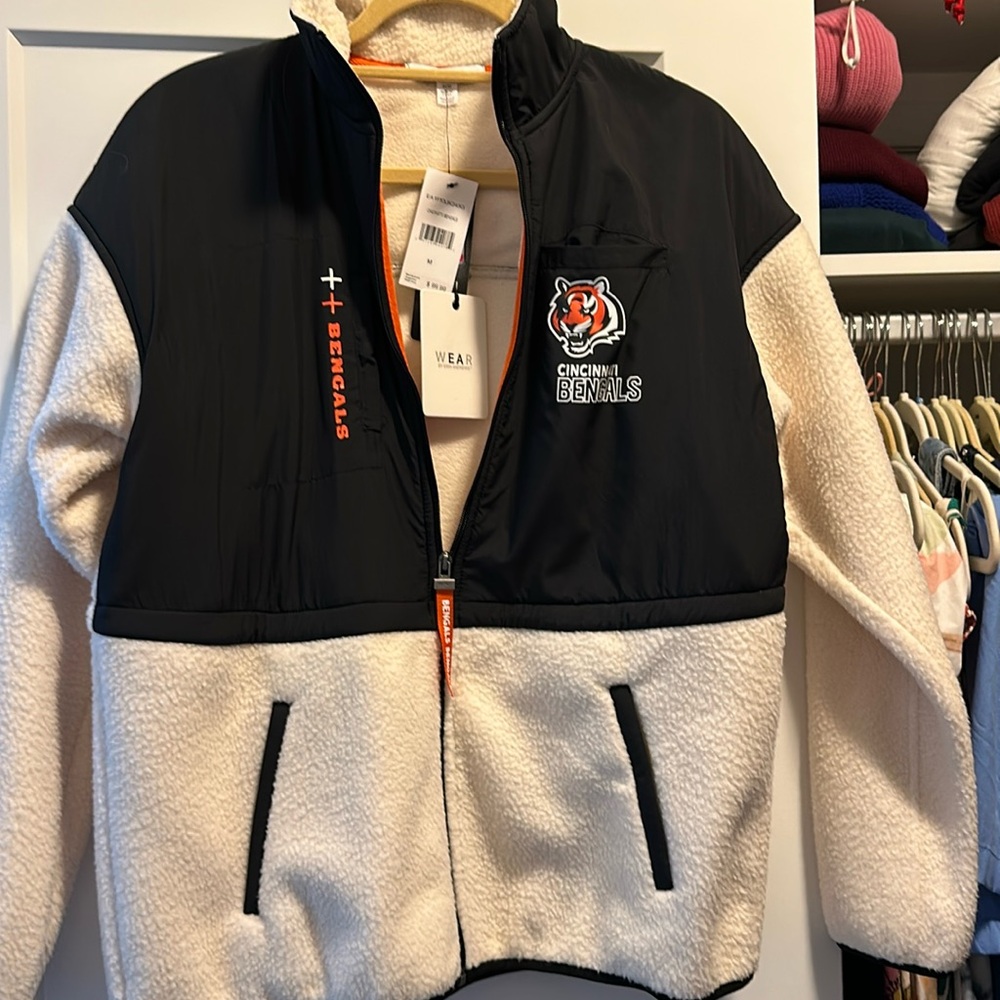 Bengals Erin Andrews Zip Up Fleece